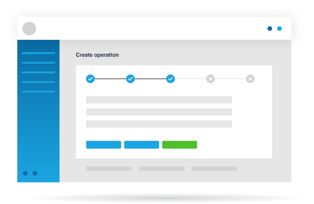 create operation overview on platform